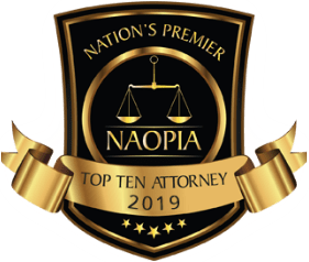 Nation's Premier Top Ten Attorney of 2019 sward
